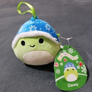 Danny Dinosaur 3" Squishmallows Plush Ornament NWT 2024